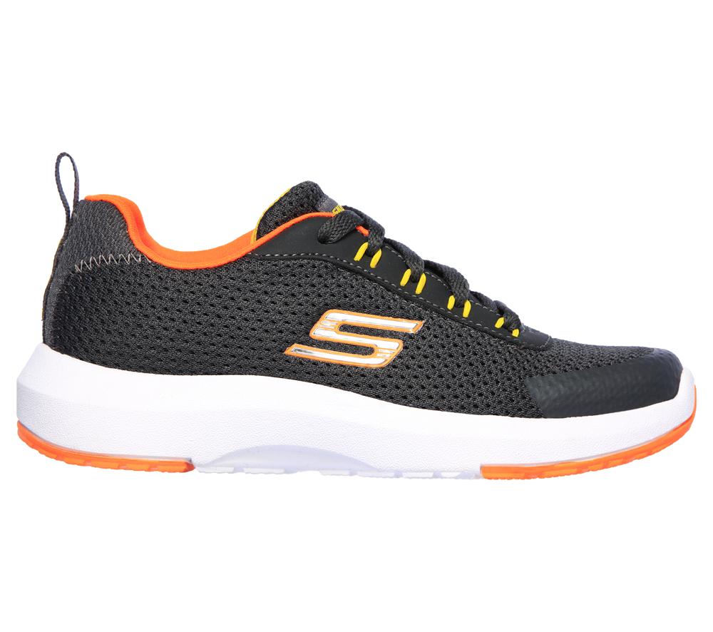 Boys's Skechers Dynamic Tread - Nitrode Sneakers Charcoal / Orange  USA |  7129-NBXJA
