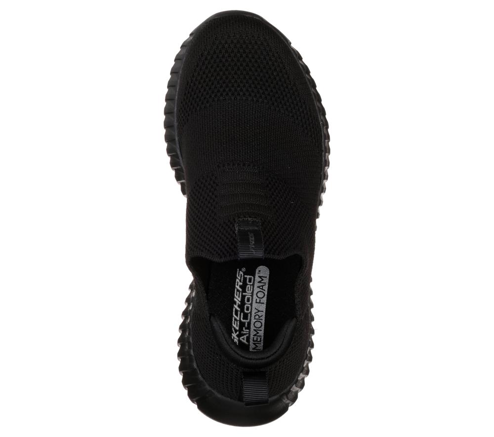 Boys's Skechers Elite Flex - Wasick Sneakers Black  USA |  6528-KANYB