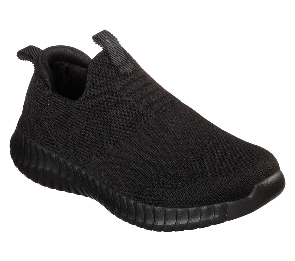 Boys's Skechers Elite Flex - Wasick Sneakers Black  USA |  6528-KANYB