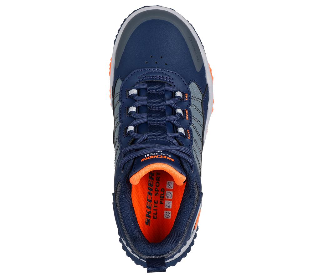 Boys's Skechers Elite Sport Field Sneakers Navy / Charcoal  USA |  7412-VIKPZ