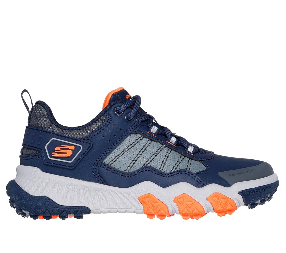 Boys\'s Skechers Elite Sport Field Sneakers Navy / Charcoal  USA |  7412-VIKPZ