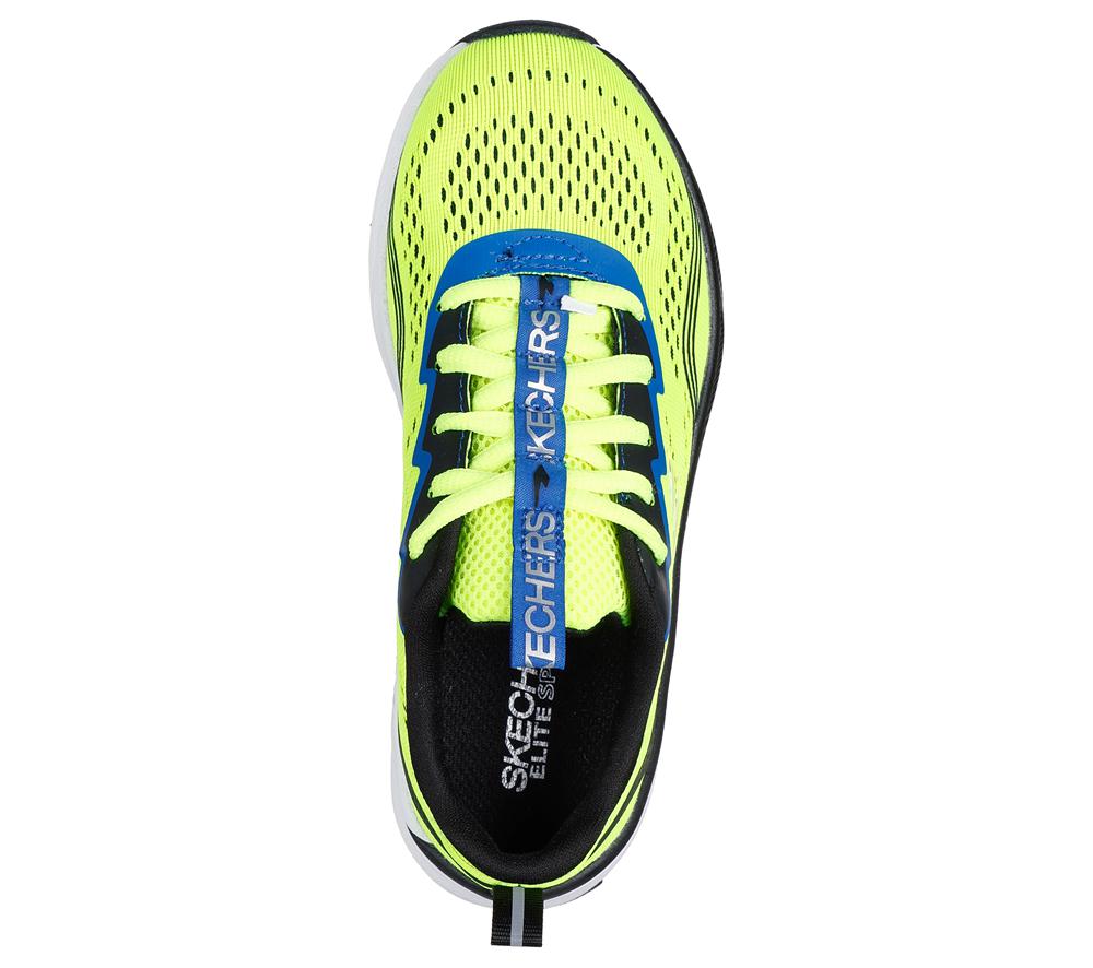 Boys's Skechers Elite Sport - Push-Pace Sneakers Yellow / Black  USA |  2907-WVSFG