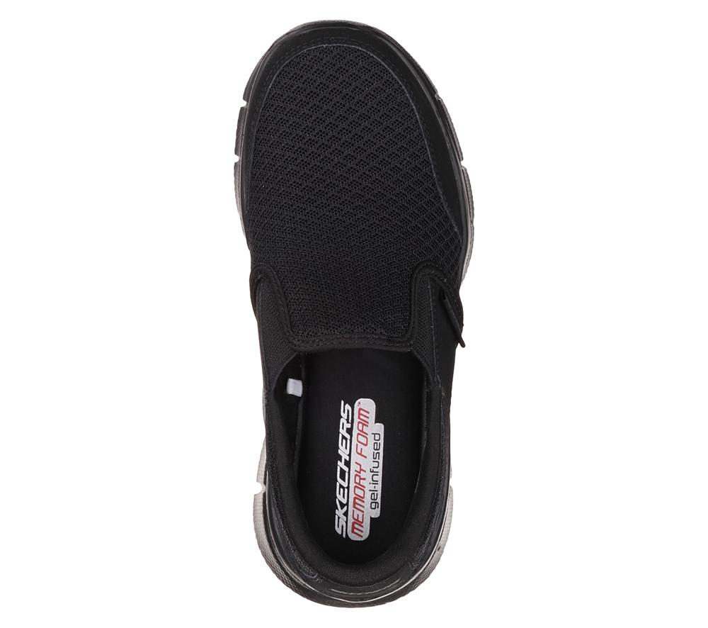 Boys's Skechers Equalizer - Persistent Slip On Shoes Black  USA |  9764-YURLK