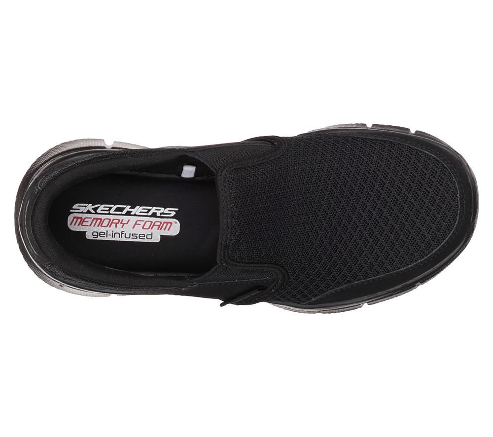 Boys's Skechers Equalizer - Persistent Slip On Shoes Black  USA |  9764-YURLK
