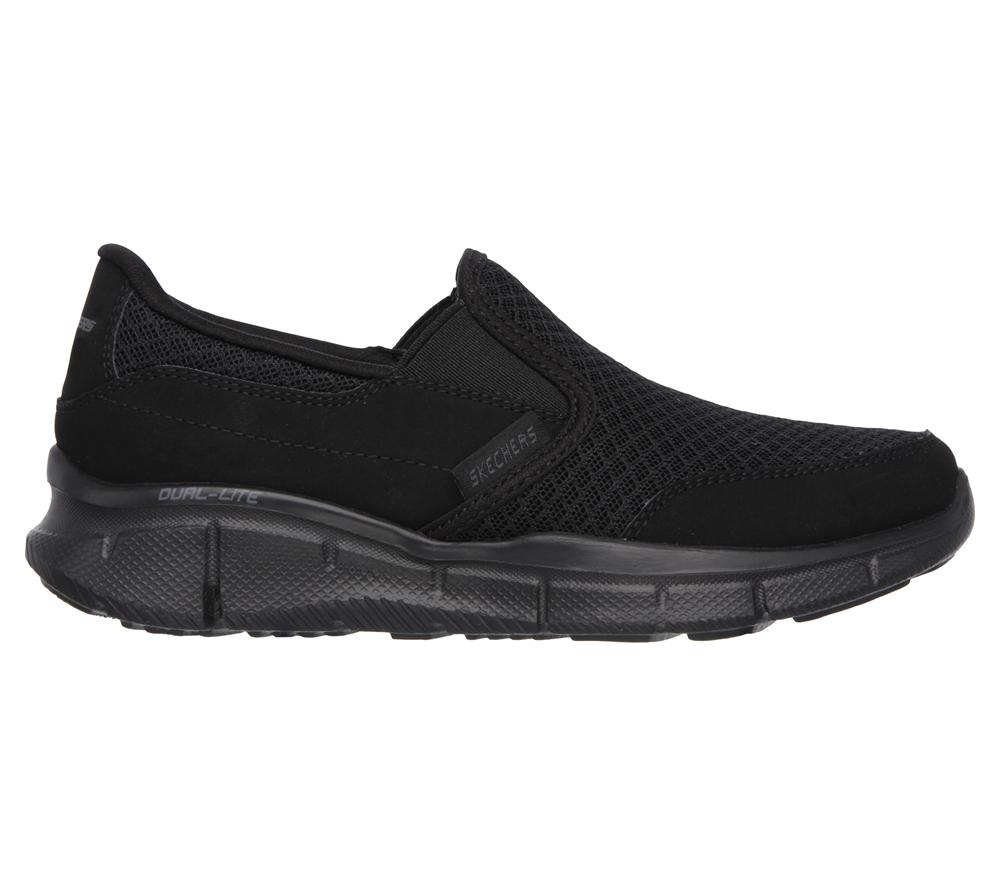 Boys's Skechers Equalizer - Persistent Slip On Shoes Black  USA |  9764-YURLK