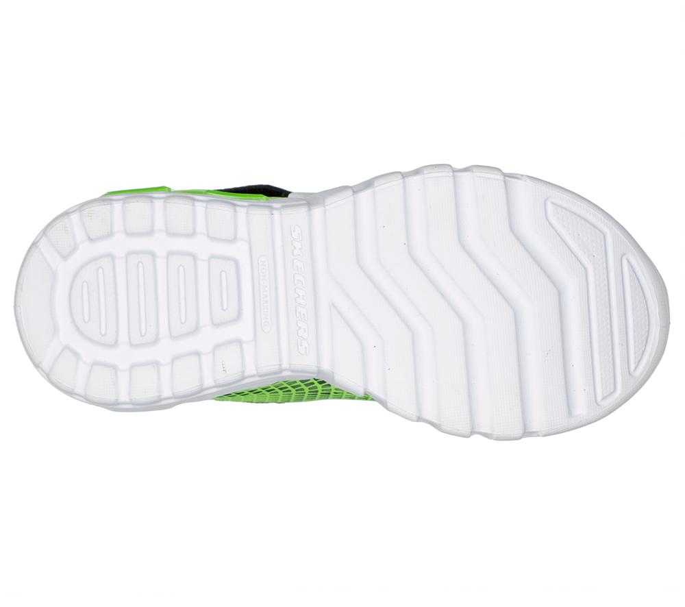 Boys's Skechers Flex-Glow Elite - Vorlo Light Up Sneakers Lime / Black  USA |  9786-UWFKL