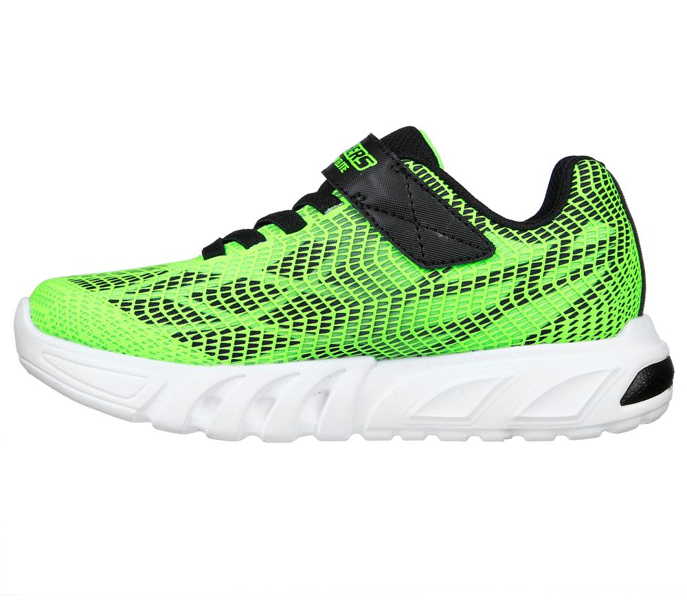 Boys's Skechers Flex-Glow Elite - Vorlo Light Up Sneakers Lime / Black  USA |  9786-UWFKL