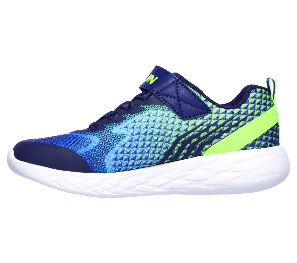 Boys's Skechers GO RUN 600 - Baxtux Sneakers Navy / Lime  USA |  2073-QXFZY