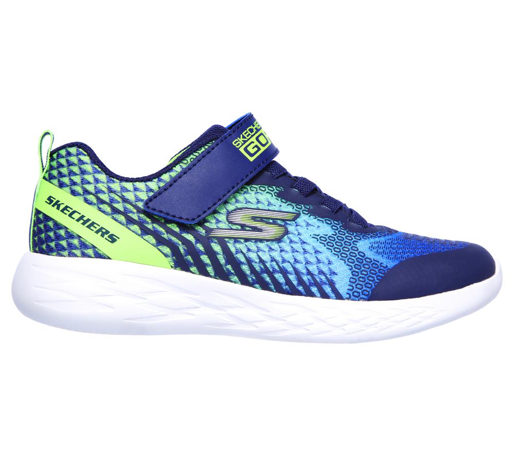 Boys's Skechers GO RUN 600 - Baxtux Sneakers Navy / Lime  USA |  2073-QXFZY
