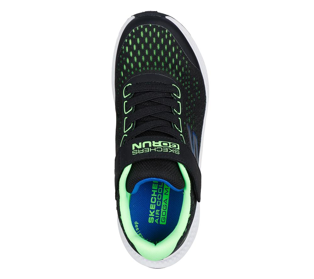 Boys's Skechers GO RUN Consistent 2.0 - Kexlux Slip On Shoes Black / Lime  USA |  6398-LBGVZ