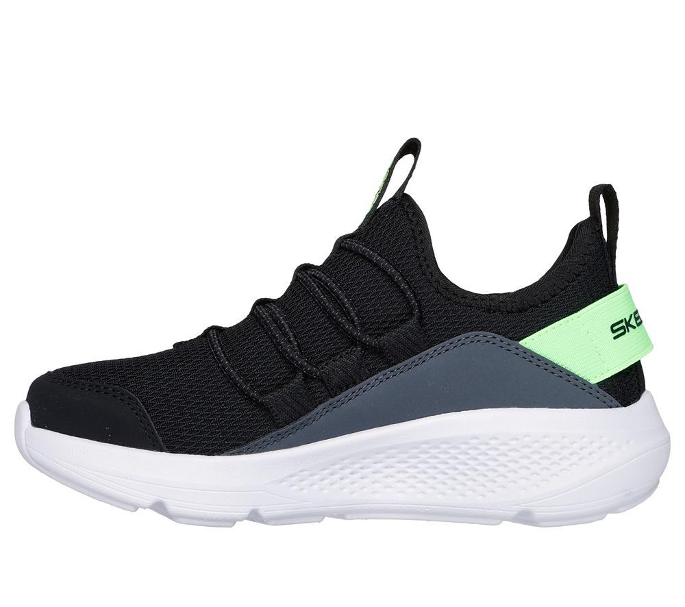 Boys's Skechers GO RUN Elevate Sneakers Black / Lime  USA |  3162-ALBJI