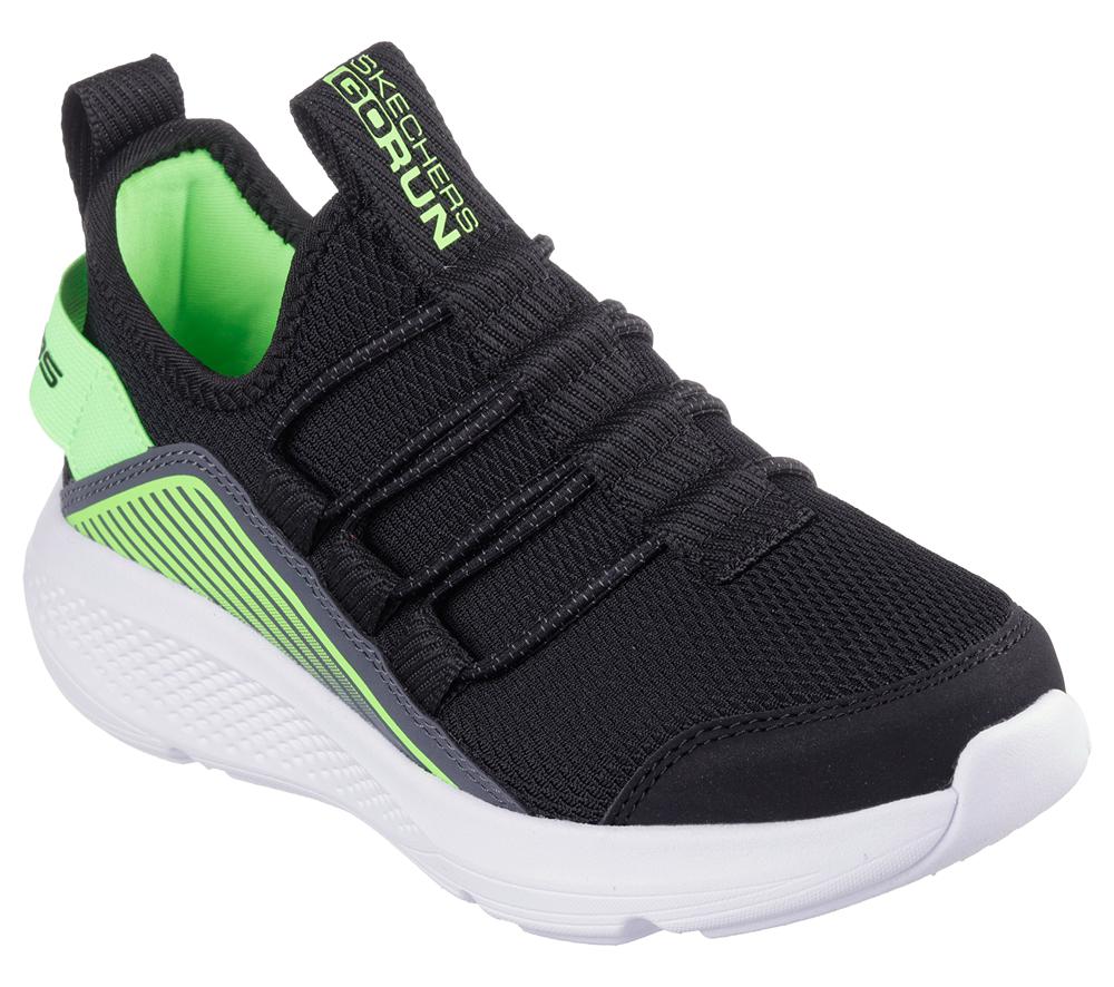 Boys's Skechers GO RUN Elevate Sneakers Black / Lime  USA |  3162-ALBJI