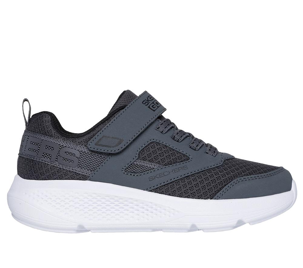 Boys\'s Skechers GO RUN Elevate - Astonishing Speed Sneakers Charcoal  USA |  8057-OFUHQ