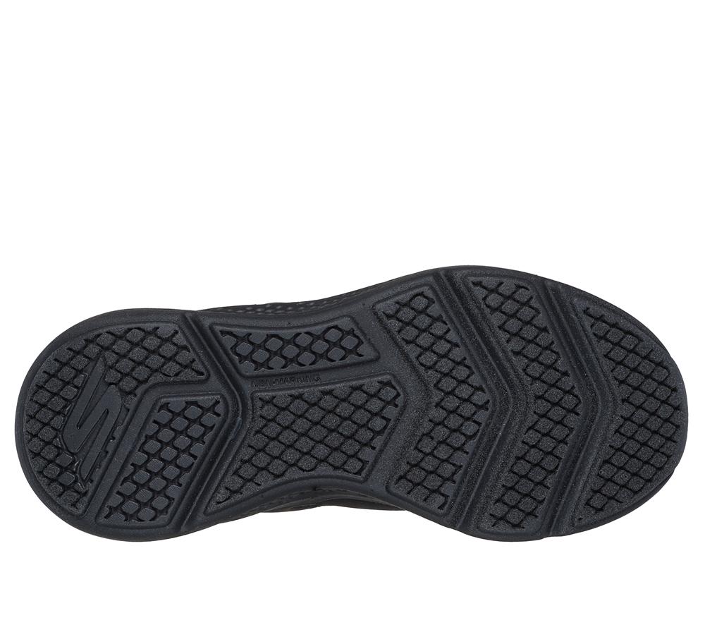 Boys's Skechers GO RUN Elevate - Astonishing Speed Slip On Shoes Black  USA |  0926-LRUDO