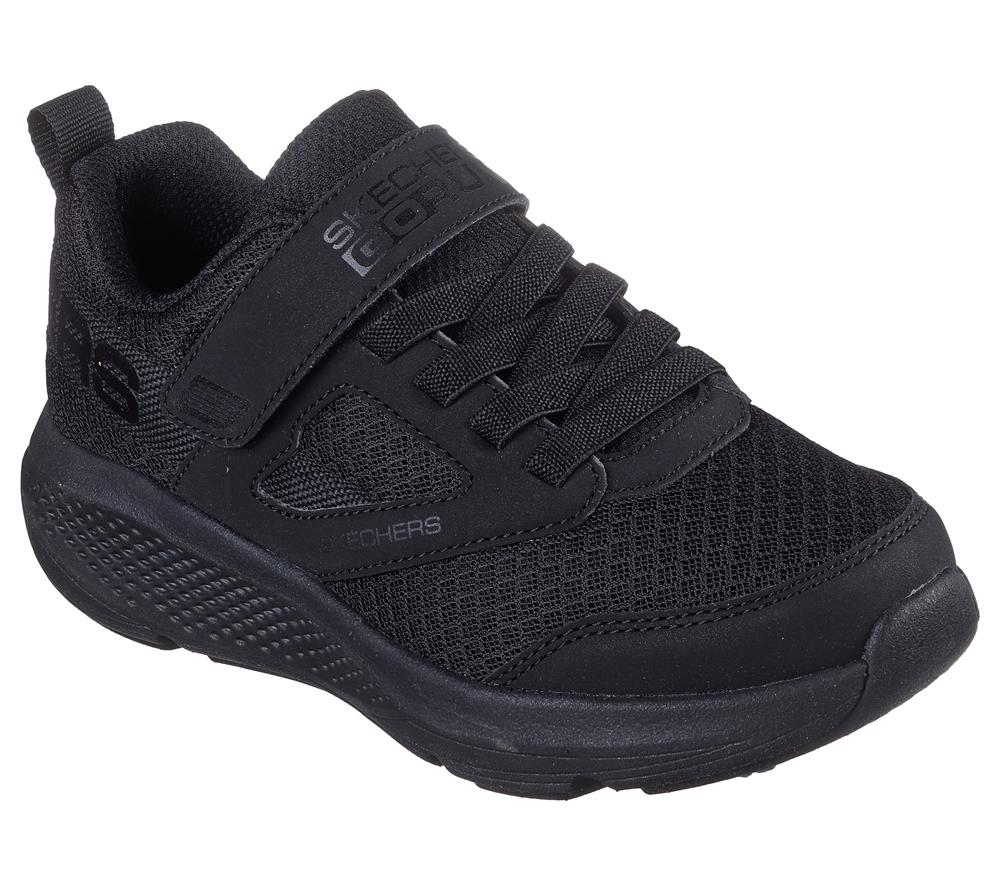 Boys's Skechers GO RUN Elevate - Astonishing Speed Slip On Shoes Black  USA |  0926-LRUDO