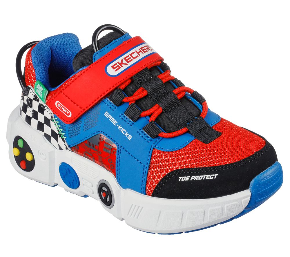 Boys's Skechers Game Kicks: Gametronix Sneakers Blue / Multicolor  USA |  9283-VBJTL