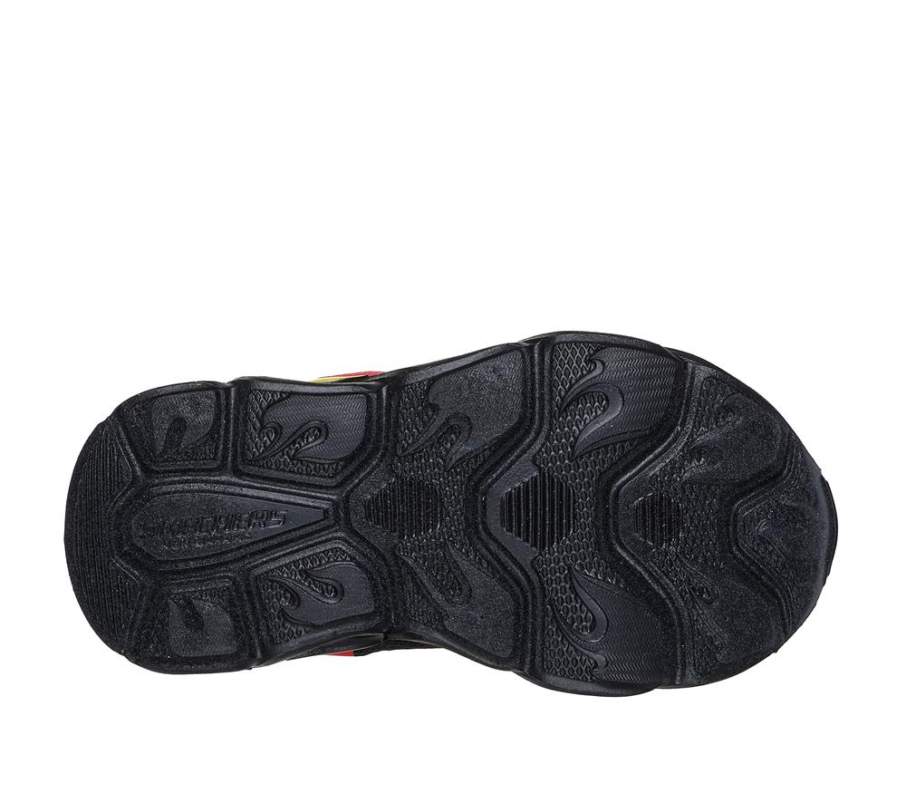 Boys's Skechers Hot Lights: Thermo Flash - Wheel Buddies Slip On Shoes Red / Black  USA |  4271-VOUWX