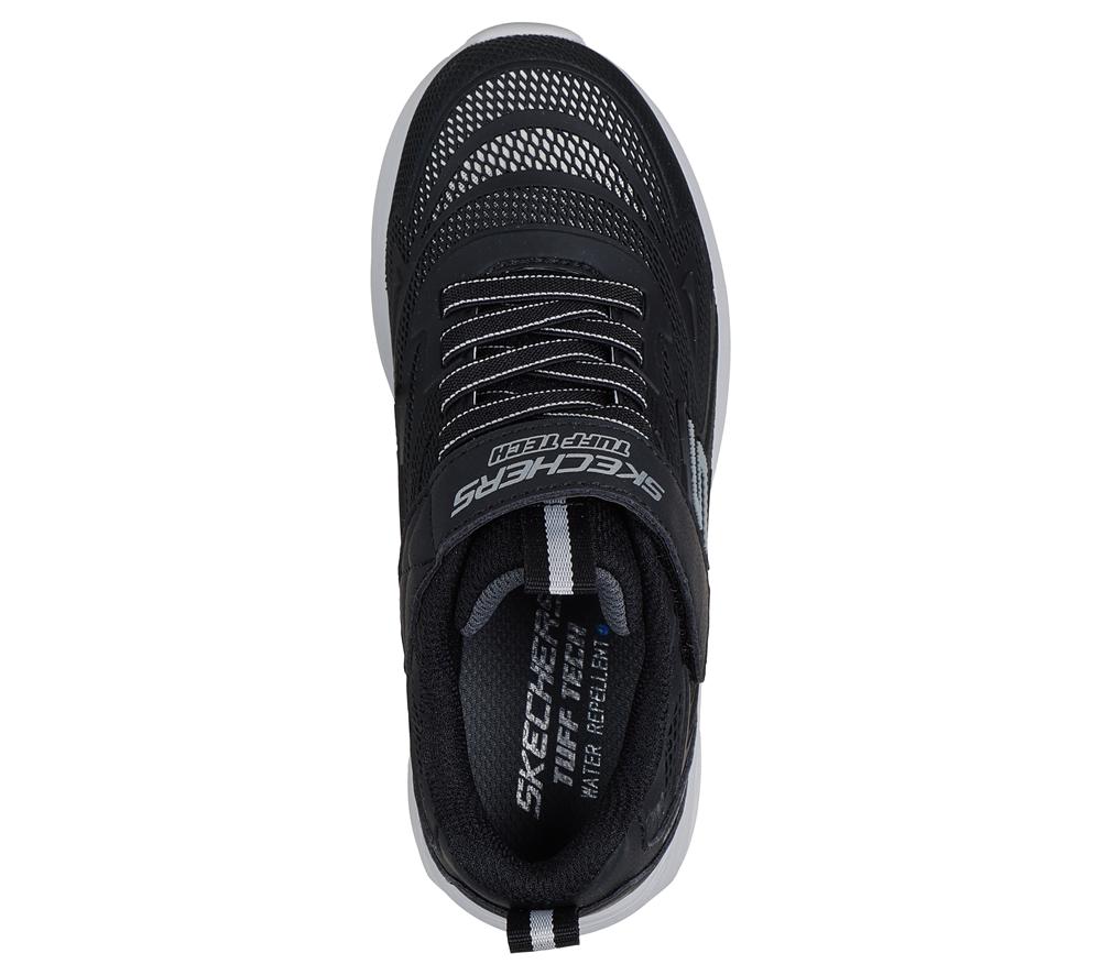 Boys's Skechers Hyper-Blitz - Tuff-Tronix Sneakers Black / Silver  USA |  7264-SHRFL