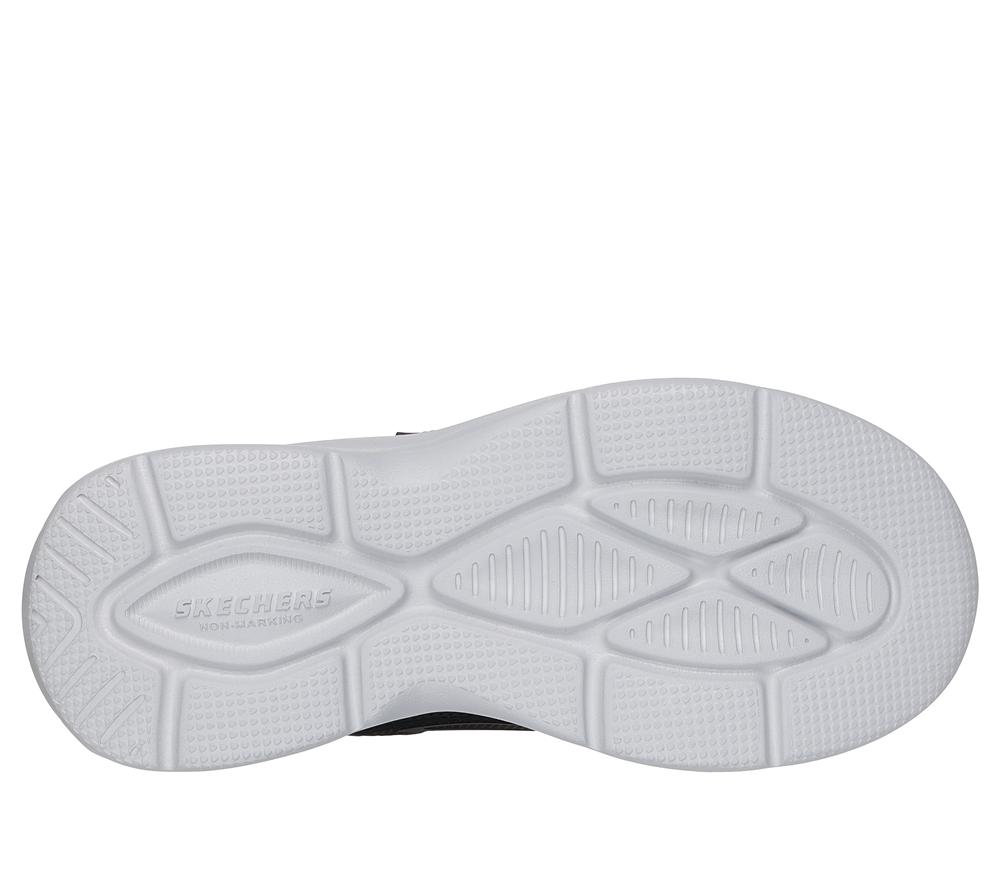 Boys's Skechers Hyper-Blitz - Tuff-Tronix Sneakers Black / Silver  USA |  7264-SHRFL