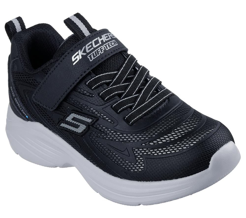 Boys's Skechers Hyper-Blitz - Tuff-Tronix Sneakers Black / Silver  USA |  7264-SHRFL