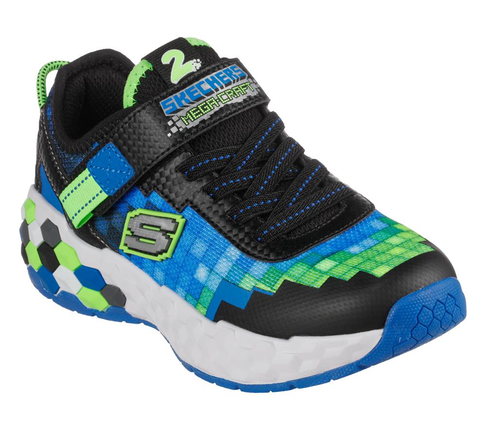 Boys's Skechers Mega-Craft 2.0 Sneakers Black / Lime  USA |  8251-IBDJL