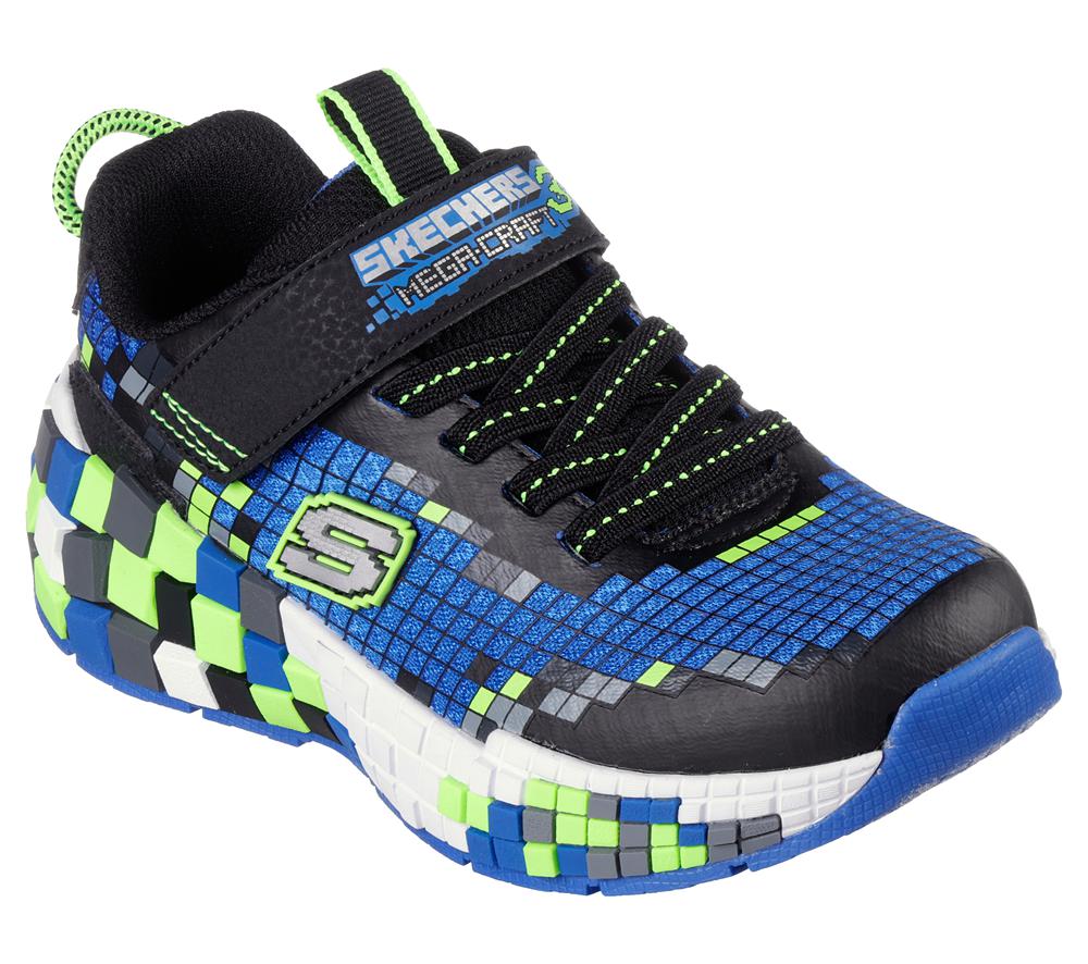 Boys's Skechers Mega-Craft 3.0 Sneakers Black / Lime  USA |  9013-SZGPI