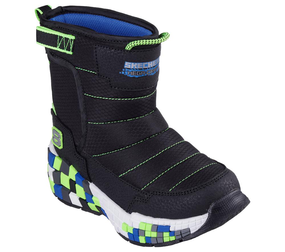 Boys's Skechers Mega-Craft 3.0 Sneakers Black / Lime  USA |  6341-EFCLH