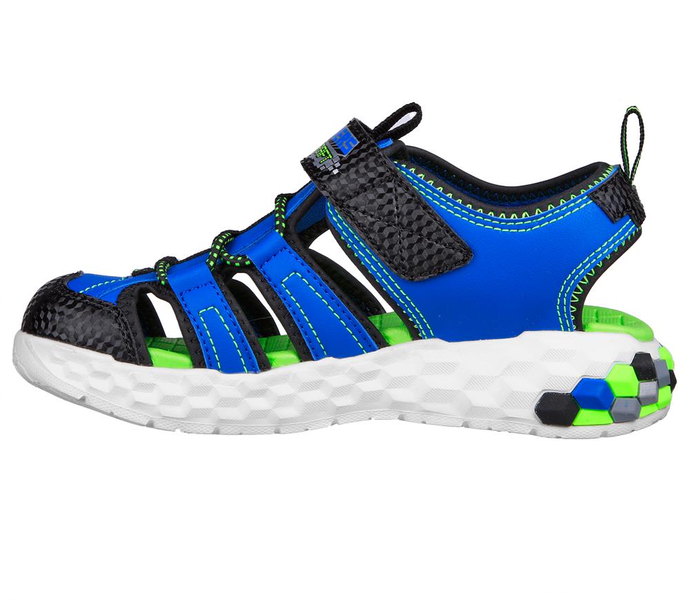 Boys's Skechers Mega-Splash 2.0 Sandals Black / Lime  USA |  6814-ACBUS