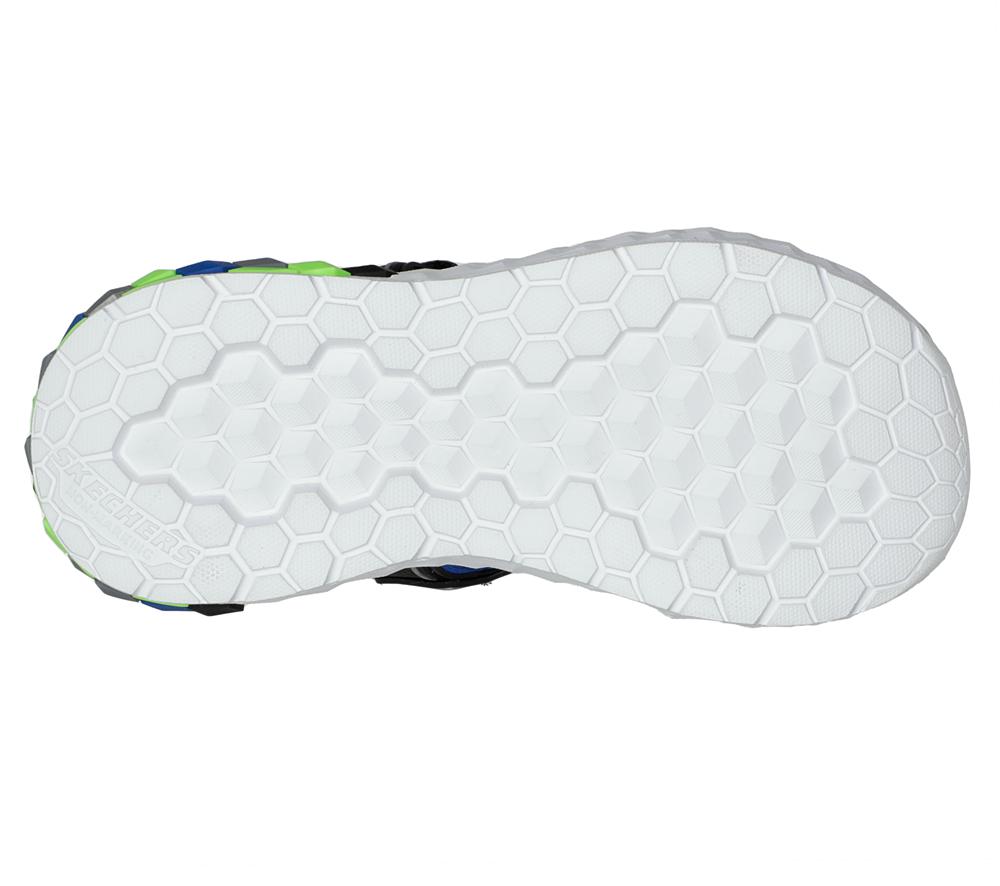 Boys's Skechers Mega-Splash 2.0 - Cuboshore Sandals Black / Lime  USA |  1759-PMQYT