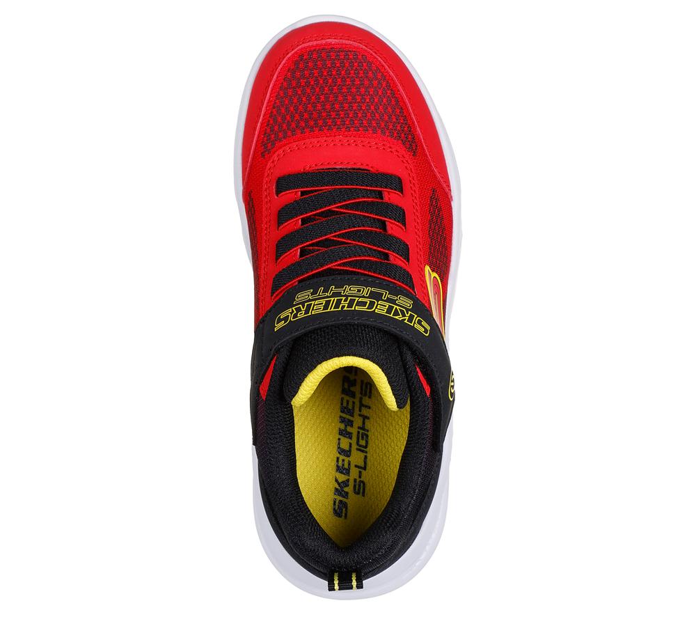 Boys's Skechers Meteor-Lights - Krendox Light Up Sneakers Red / Black  USA |  4879-OXTAN