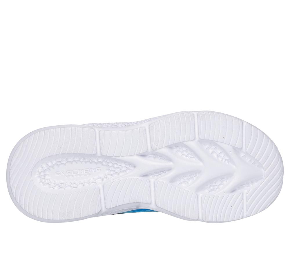 Boys's Skechers Meteor-Lights - Krendox Light Up Sneakers Black / Blue  USA |  2958-PWKIR