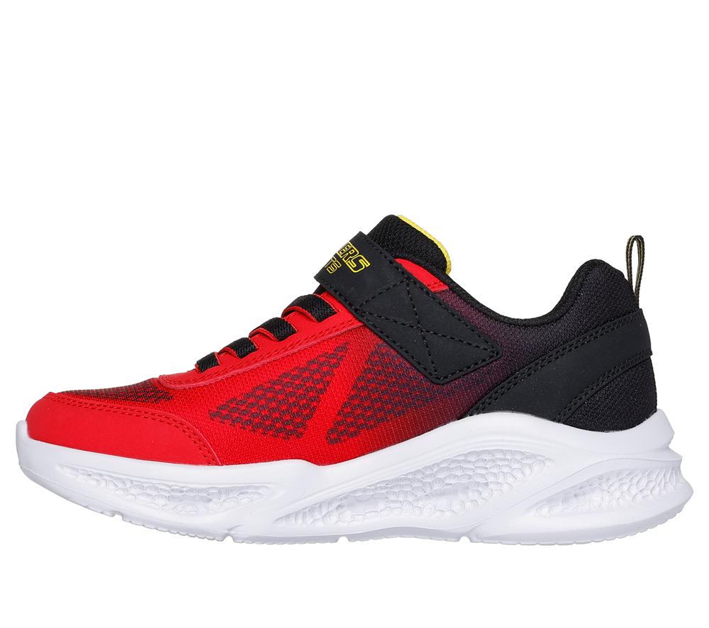 Boys's Skechers Meteor-Lights - Krendox Slip On Shoes Red / Black  USA |  1304-YJECQ