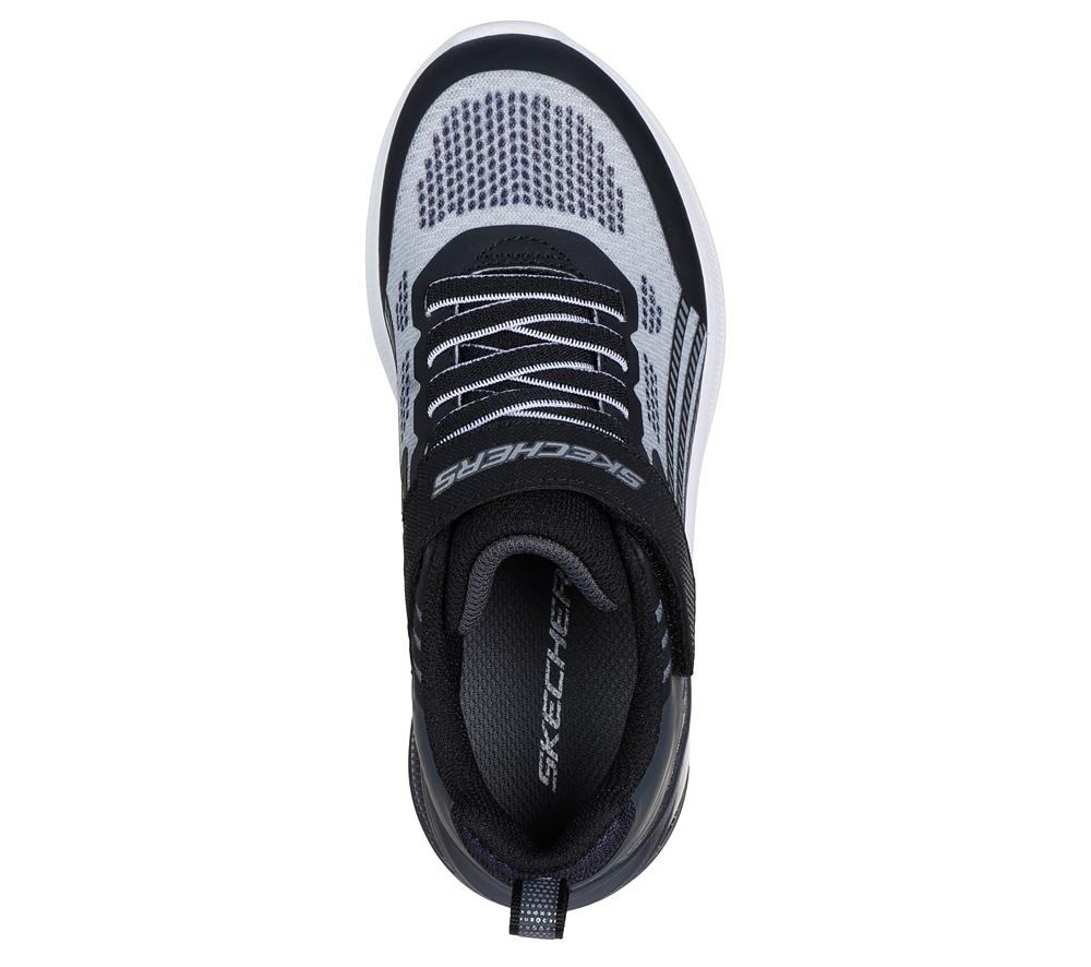 Boys's Skechers Microscope Max Advance Slip On Shoes Black / Charcoal  USA |  1562-WQUDN