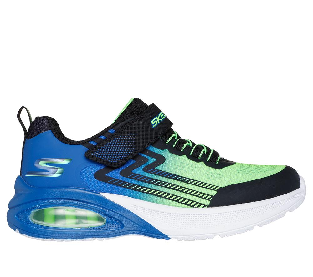 Boys\'s Skechers Microscope Max Advance Sneakers Black / Lime  USA |  3678-JOIST