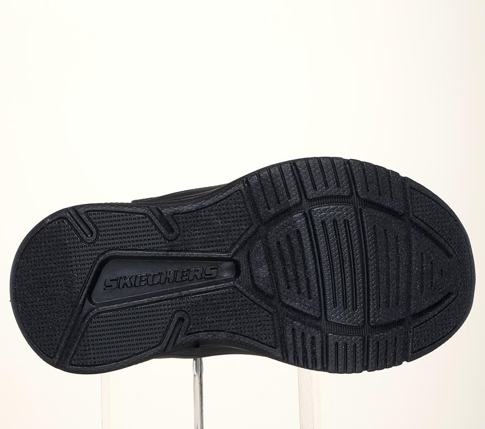Boys's Skechers Microspec Advance Slip On Shoes Black / Silver  USA |  3251-CEBFK