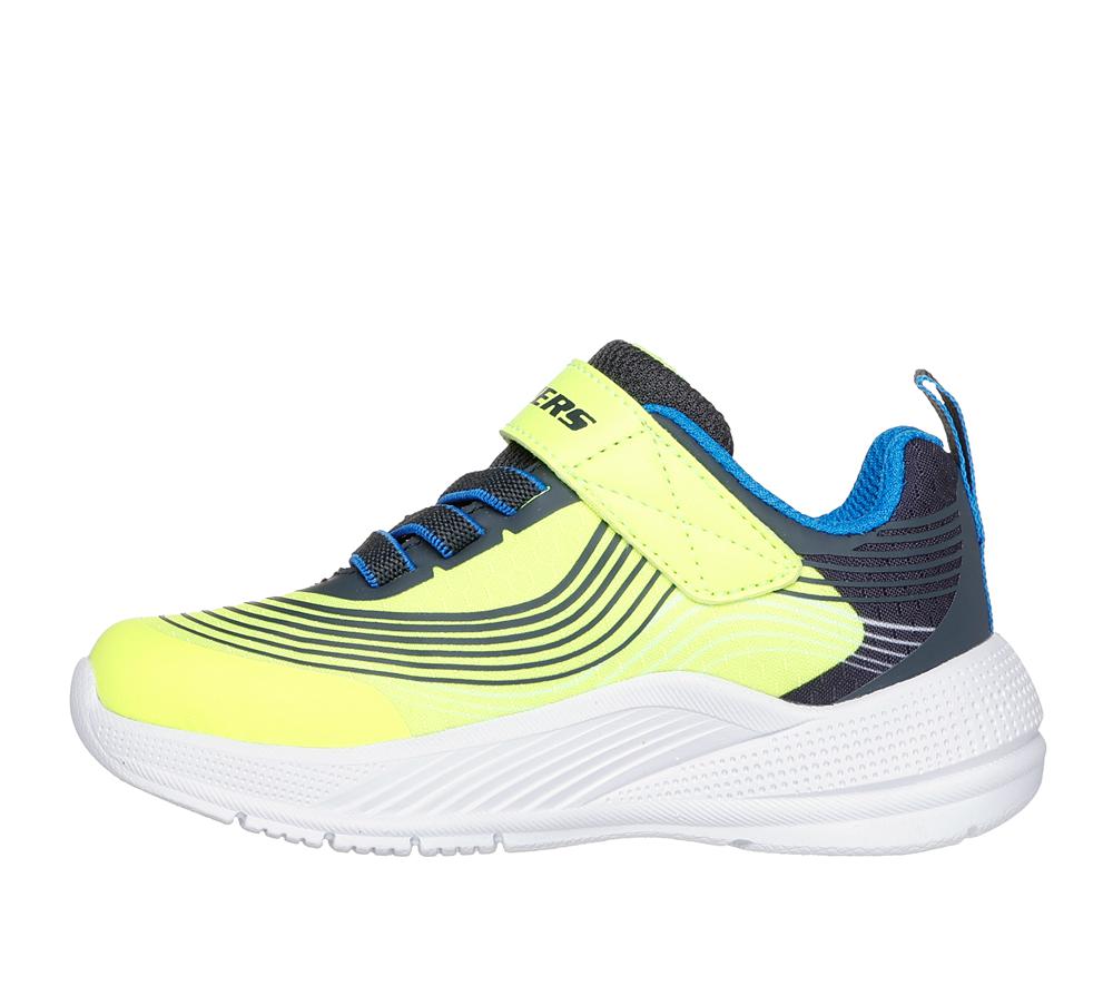 Boys's Skechers Microspec Advance Sneakers Yellow / Blue  USA |  4593-IVWMQ