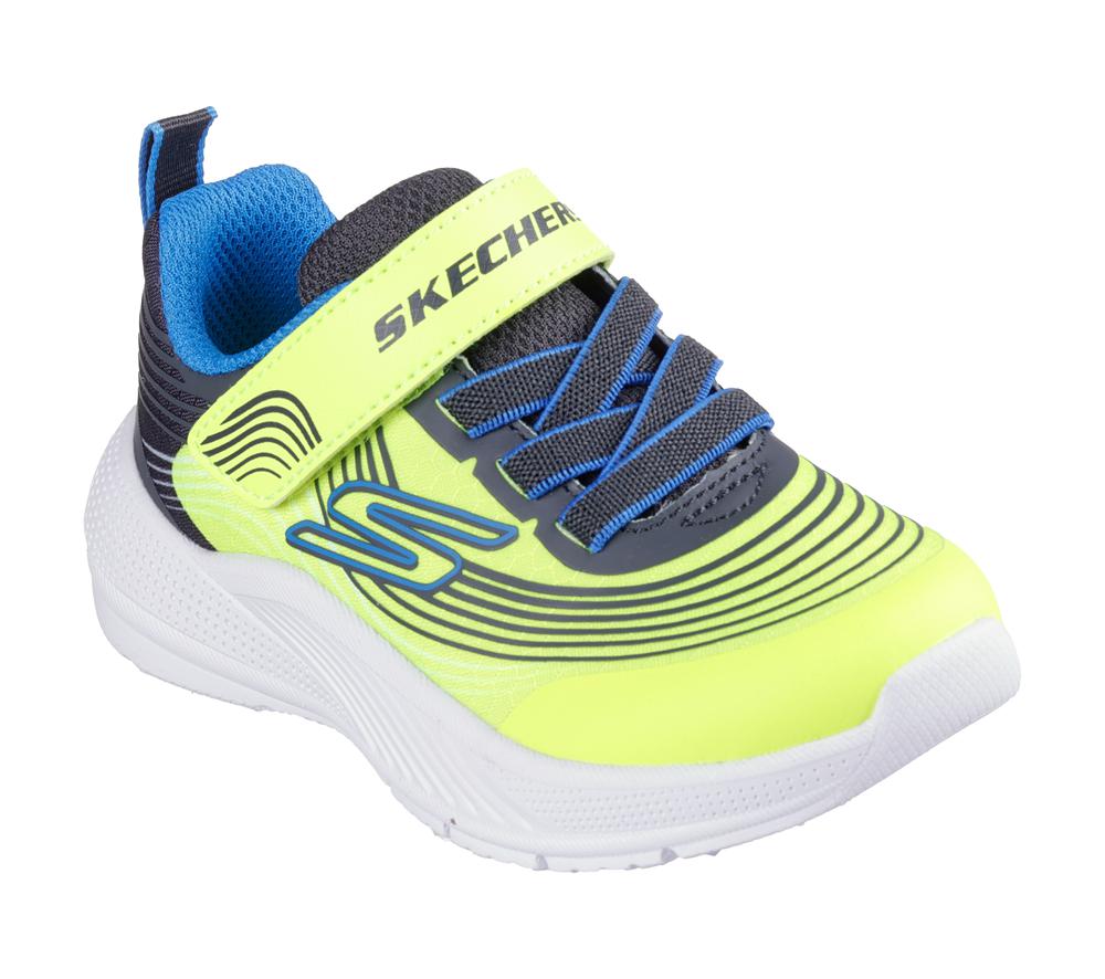 Boys's Skechers Microspec Advance Sneakers Yellow / Blue  USA |  4593-IVWMQ