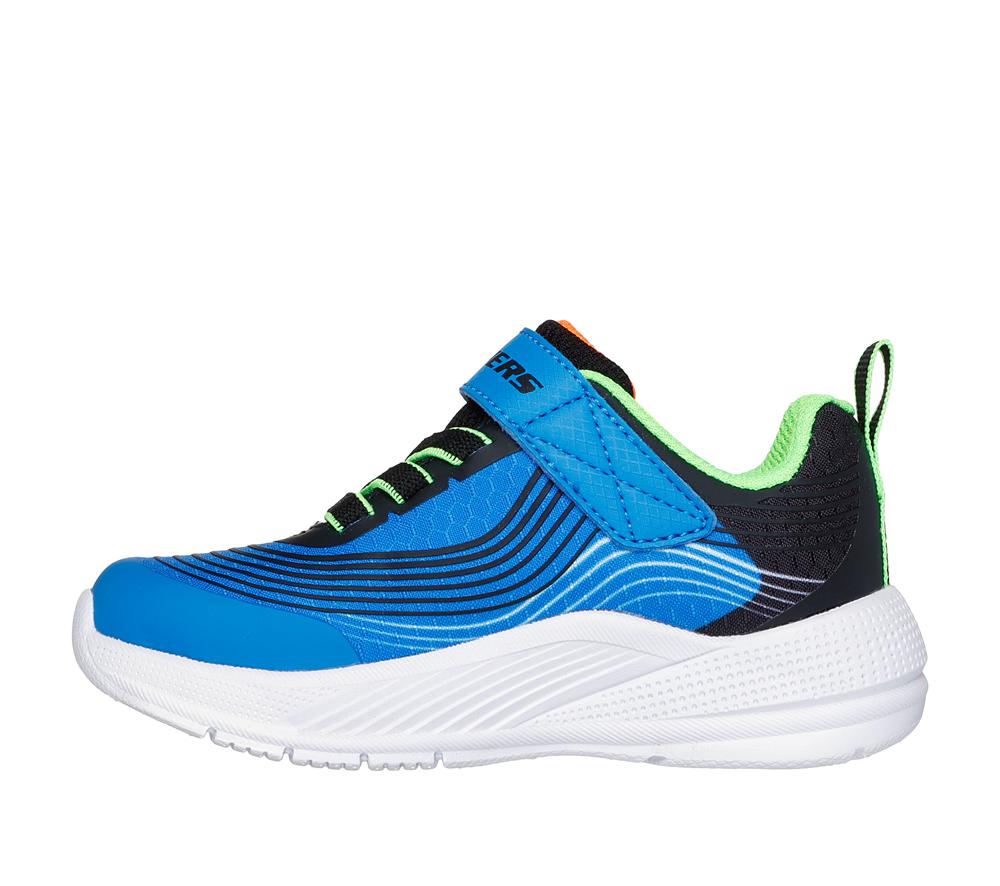 Boys's Skechers Microspec Advance Sneakers Blue / Lime  USA |  6802-IRKCQ