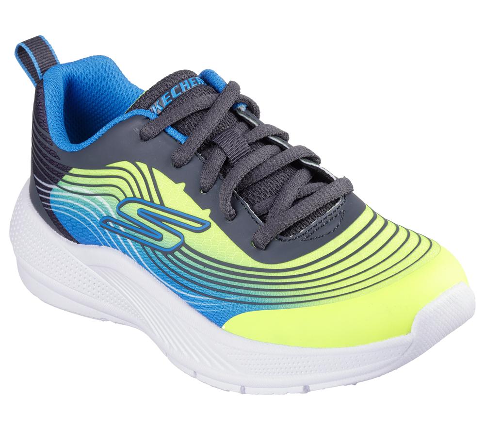Boys's Skechers Microspec Advance - Revconix Sneakers Yellow / Blue  USA |  6418-JEYWA