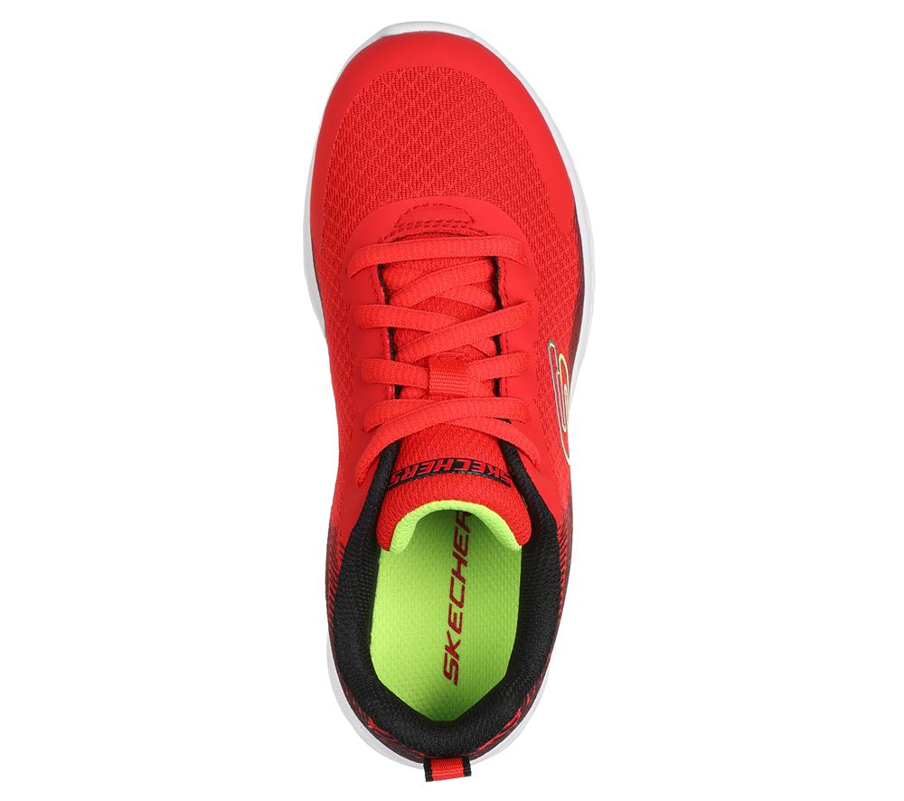 Boys's Skechers Microspec II - Vovrix Sneakers Red / Black  USA |  8745-ERCKA