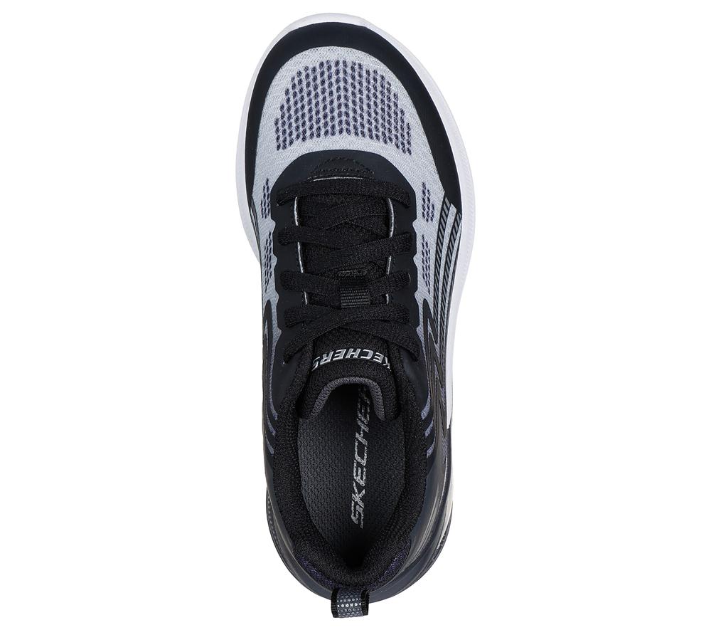 Boys's Skechers Microspec Max Advance - Vadieno Lace Up Shoes Black / Charcoal  USA |  4160-JERHT