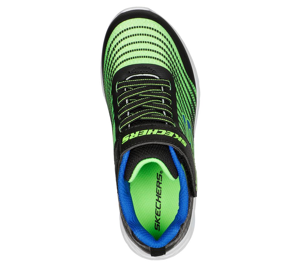 Boys's Skechers Microspec Max II Sneakers Black / Lime  USA |  0268-CIBHD