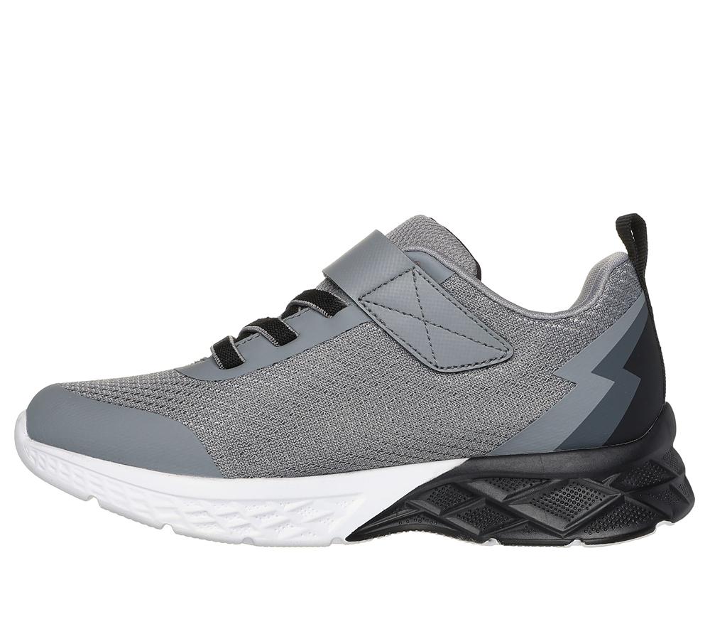 Boys's Skechers Microspec Max II - Vodrox Sneakers Grey / Black  USA |  1924-HGZTD