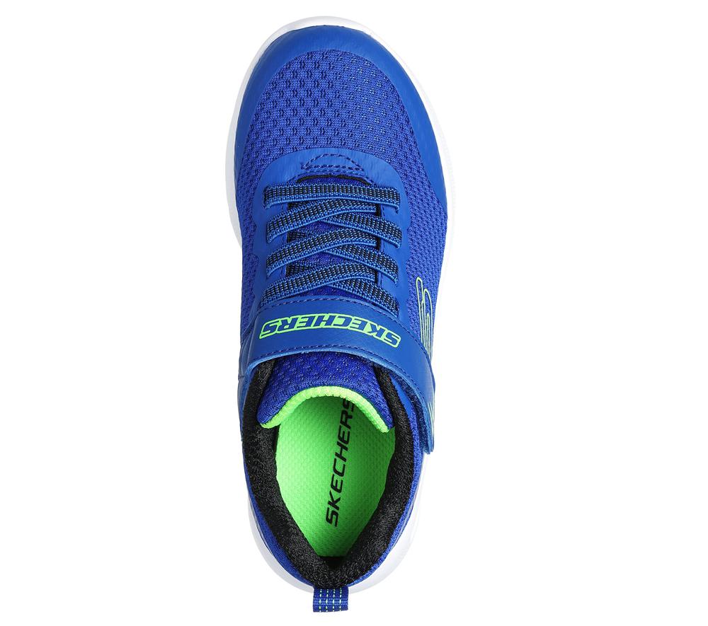 Boys's Skechers Microspec Max Sneakers Blue / Lime  USA |  6490-WHKQY