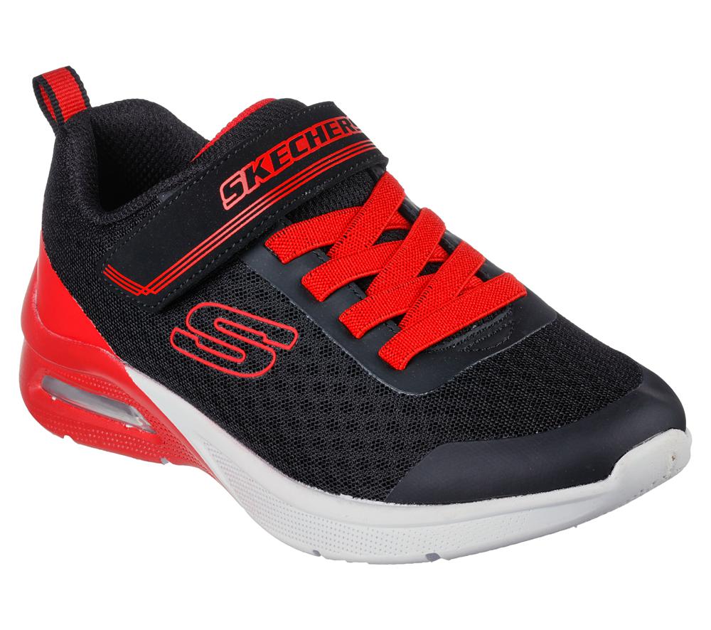 Boys's Skechers Microspec Max - Gorvix Sneakers Black / Red  USA |  6540-BYQOH
