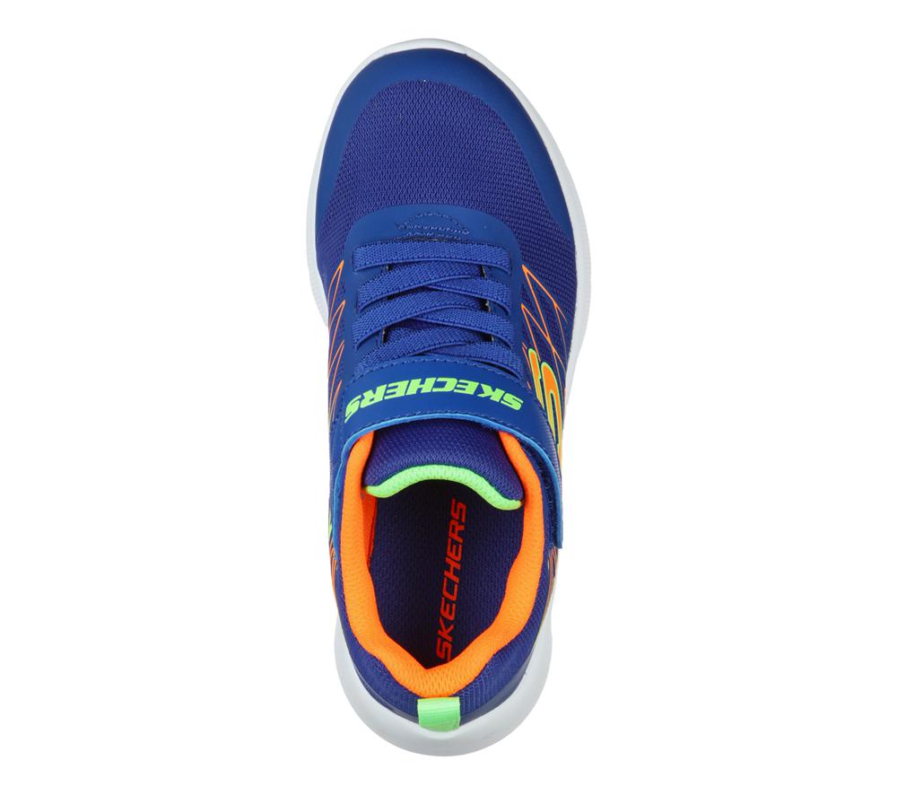 Boys's Skechers Microspec - Texlor Sneakers Blue / Orange  USA |  7589-QFXZK