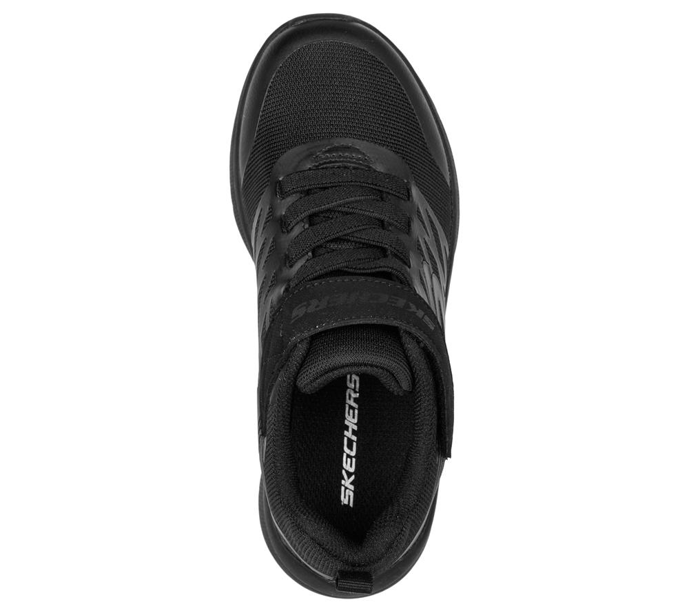 Boys's Skechers Microspec - Texlor Sneakers Black  USA |  6342-KOQJS