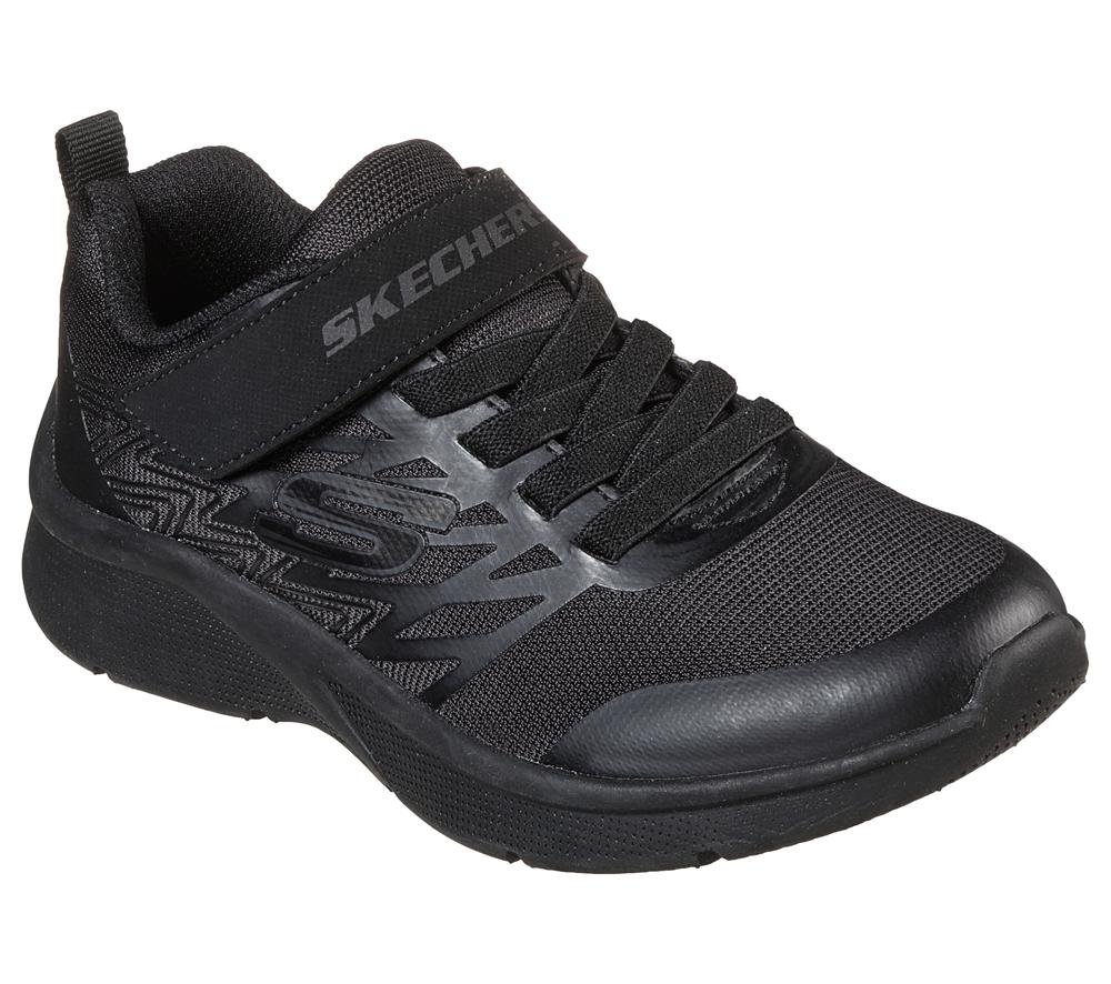 Boys's Skechers Microspec - Texlor Sneakers Black  USA |  6342-KOQJS