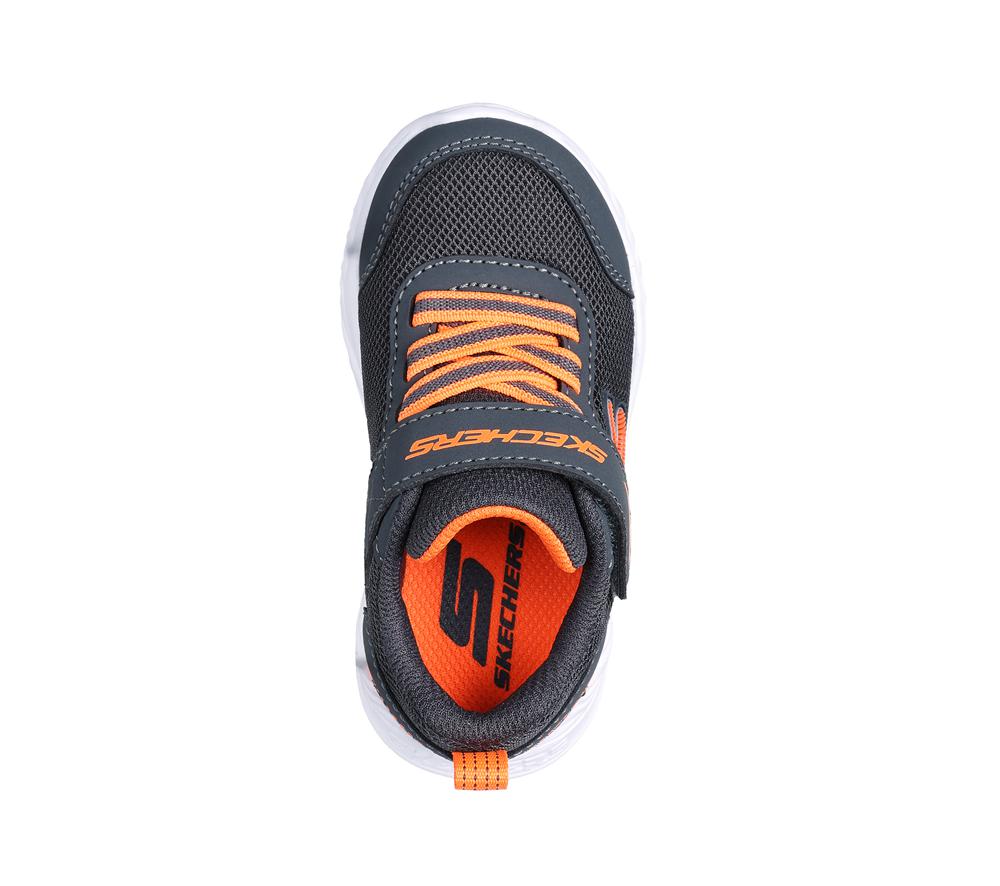 Boys's Skechers Nitro Sprint Sneakers Charcoal / Orange  USA |  0651-NRISE