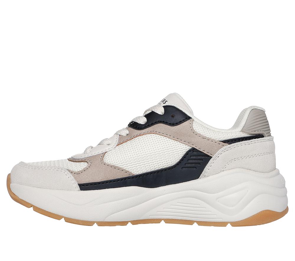 Boys's Skechers Nova Jogger - Chroma Classic Sneakers Natural / Black  USA |  1846-EWITH